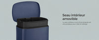 Poubelle à pédale - Poubelle bleu -50L