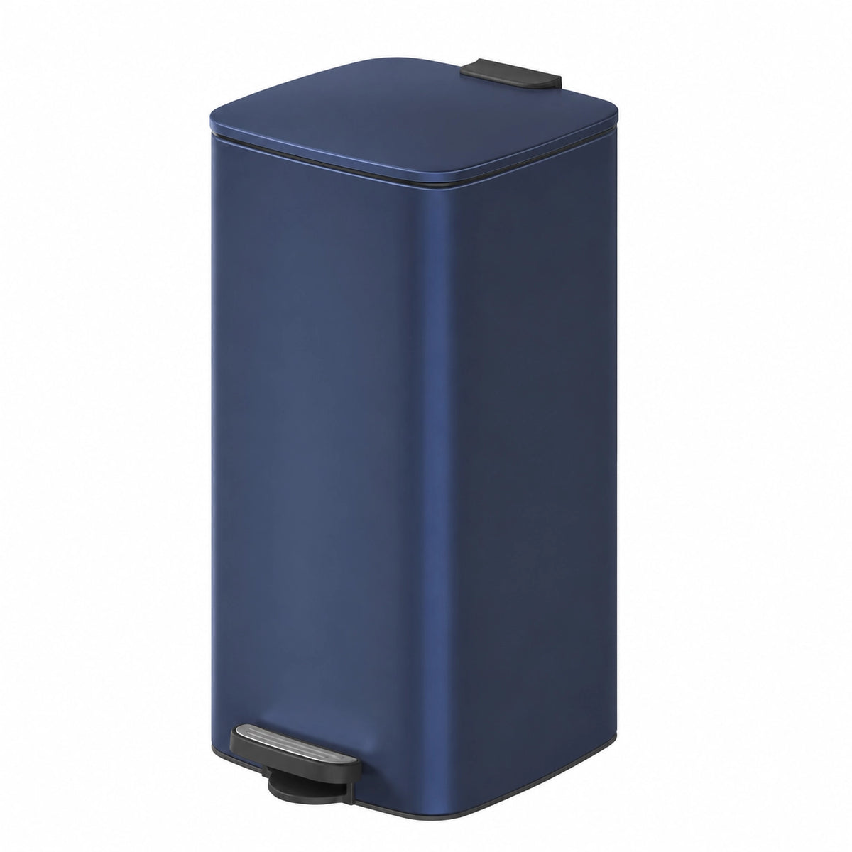 Poubelle à pédale - 30L Poubelle bleu rectangle