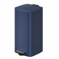 Poubelle à pédale - 30L Poubelle bleu rectangle