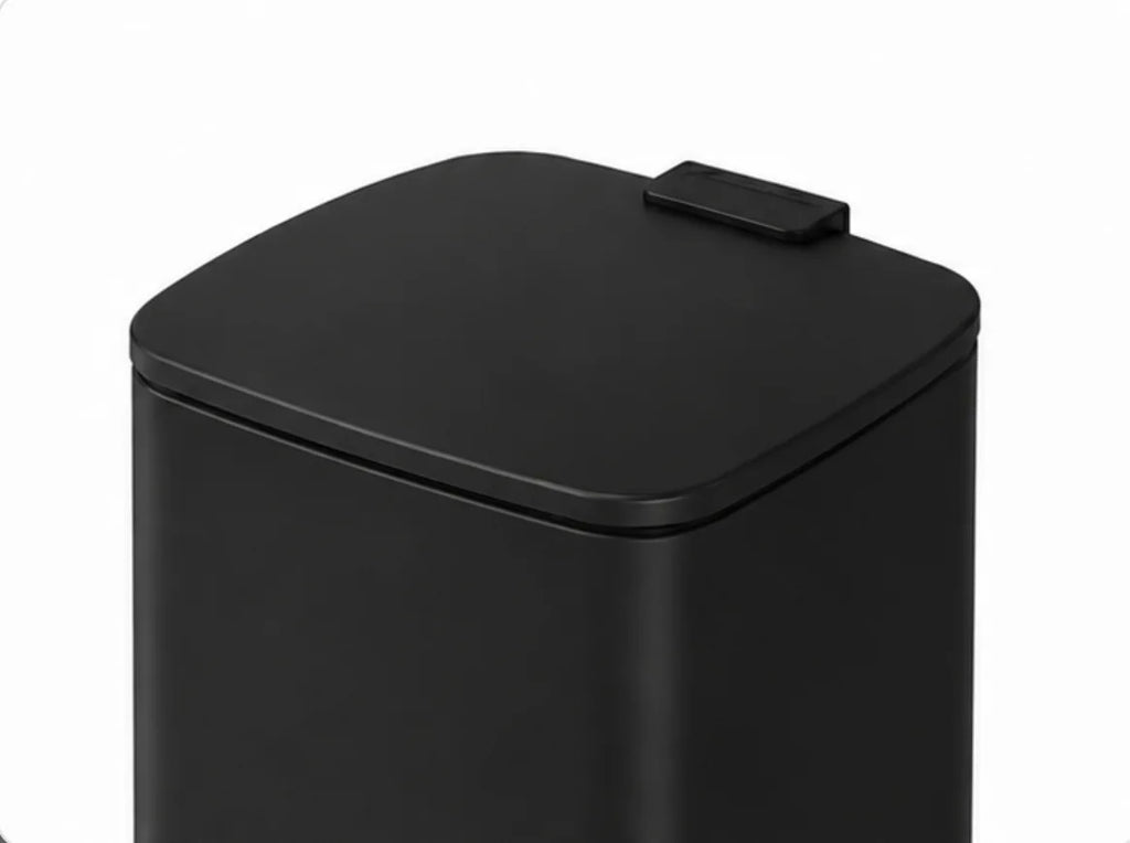 Poubelle à pédale - 30L Poubelle noir rectangle