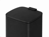 Poubelle à pédale - 30L Poubelle noir rectangle
