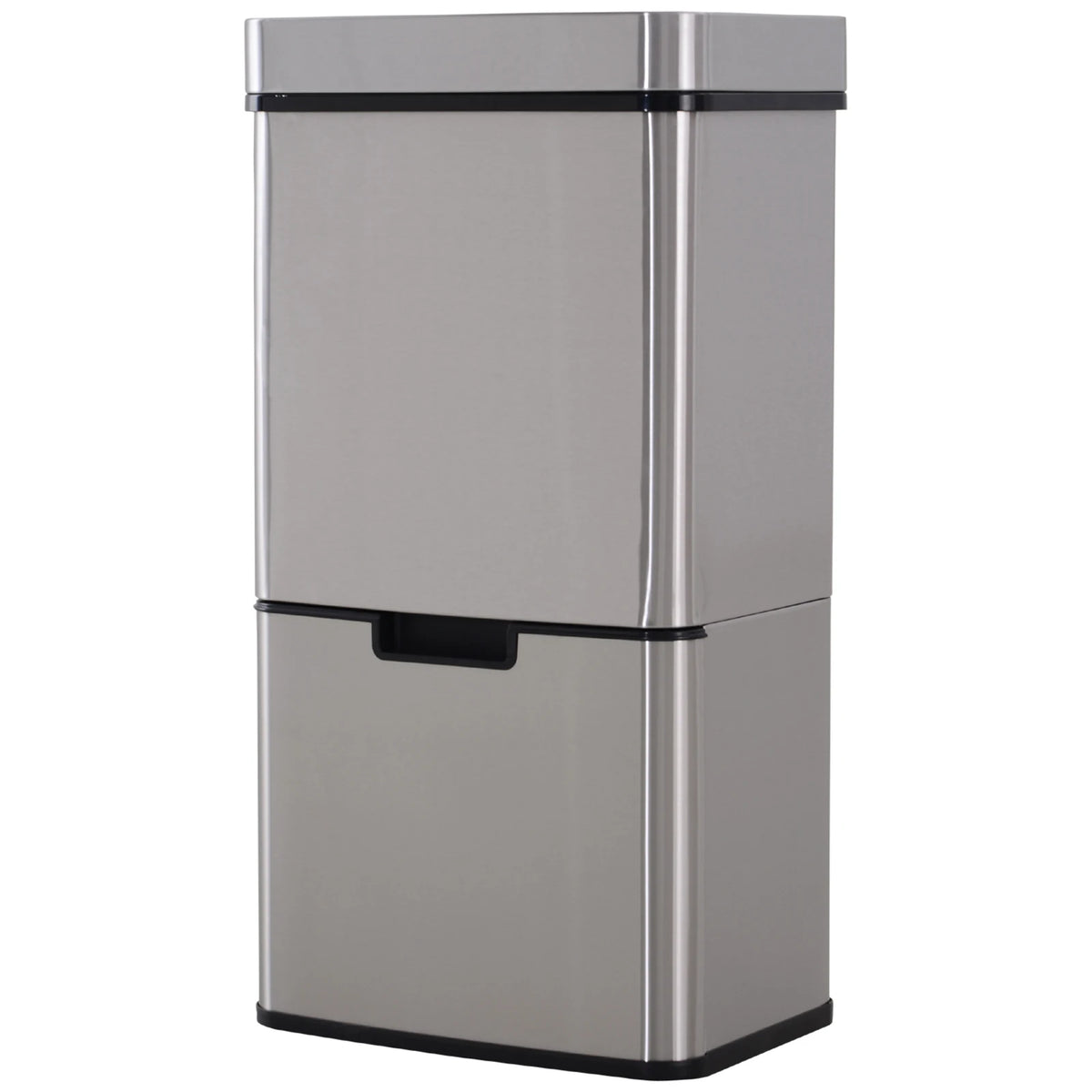 Poubelle tri-sélectif - Poubelle cuisine en acier inoxydable