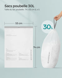 Sacs Poubelles de Cuisine 30L – Résistants & Pratiques