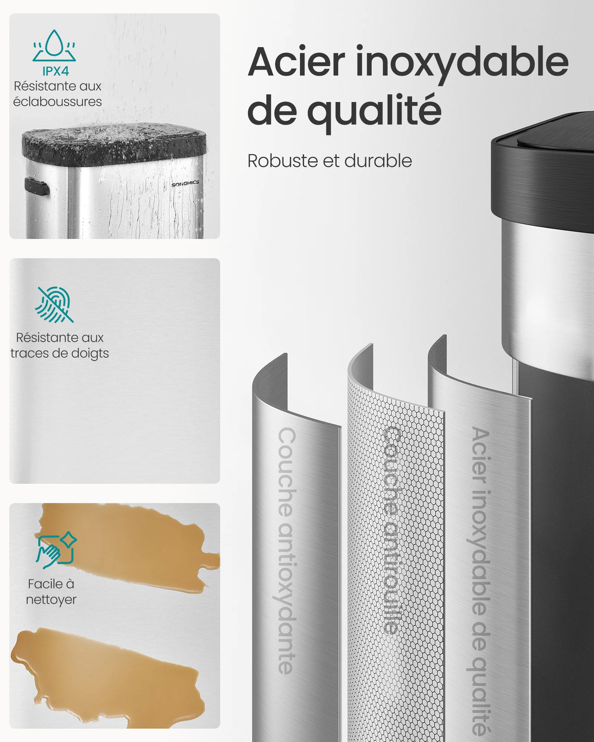 Poubelle automatique - 50L