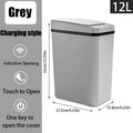 Poubelle cuisine - Poubelle automatique 12L