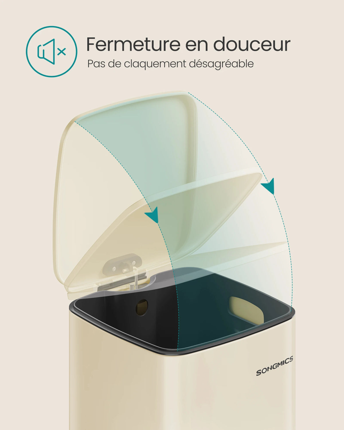 Poubelle cuisine- Poubelle à pédale en Acier 30L