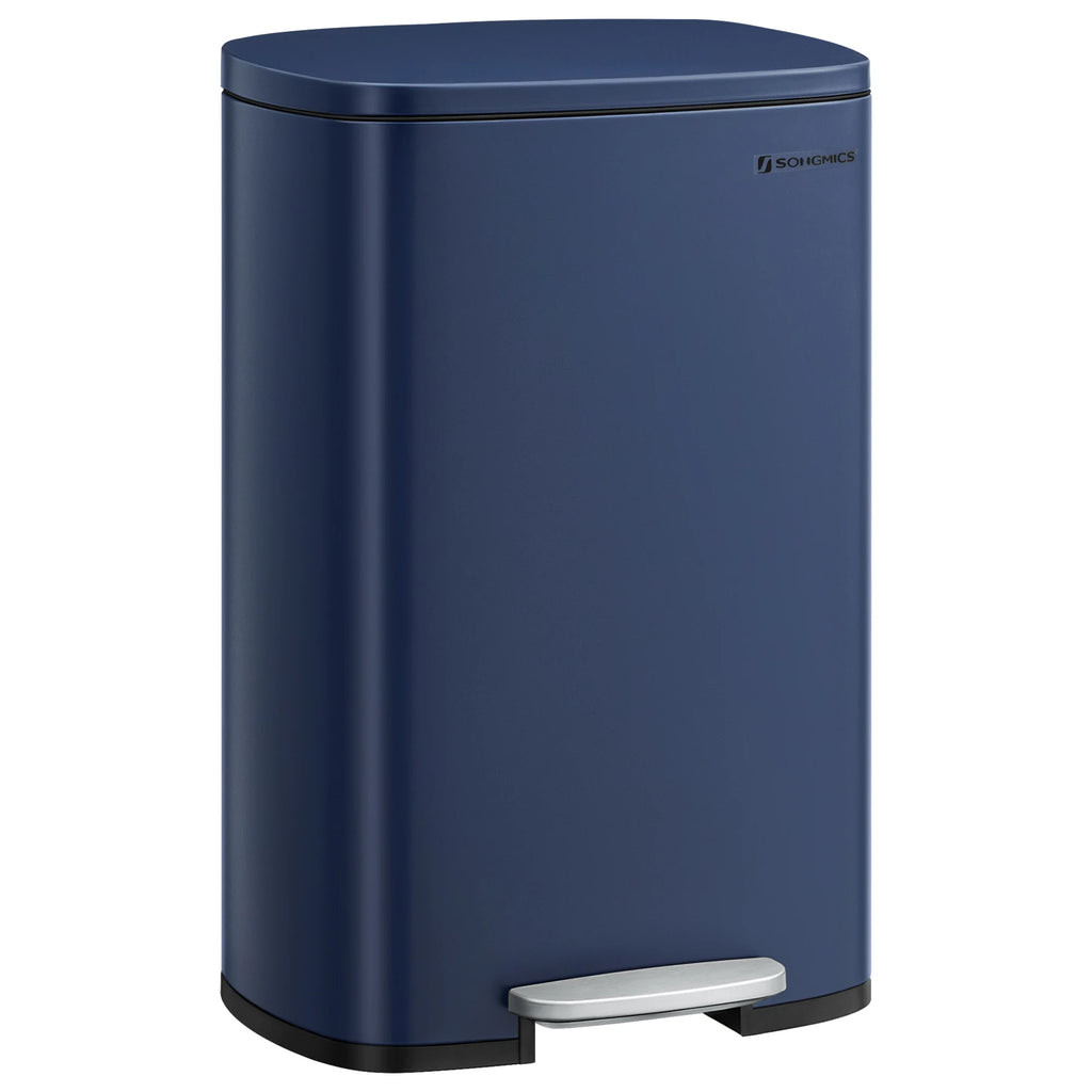 Poubelle à pédale - Poubelle bleu -50L