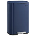Poubelle à pédale - Poubelle bleu -50L