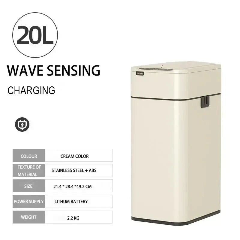 Poubelle automatique - Poubelle cuisine intelligente en acier inoxydable