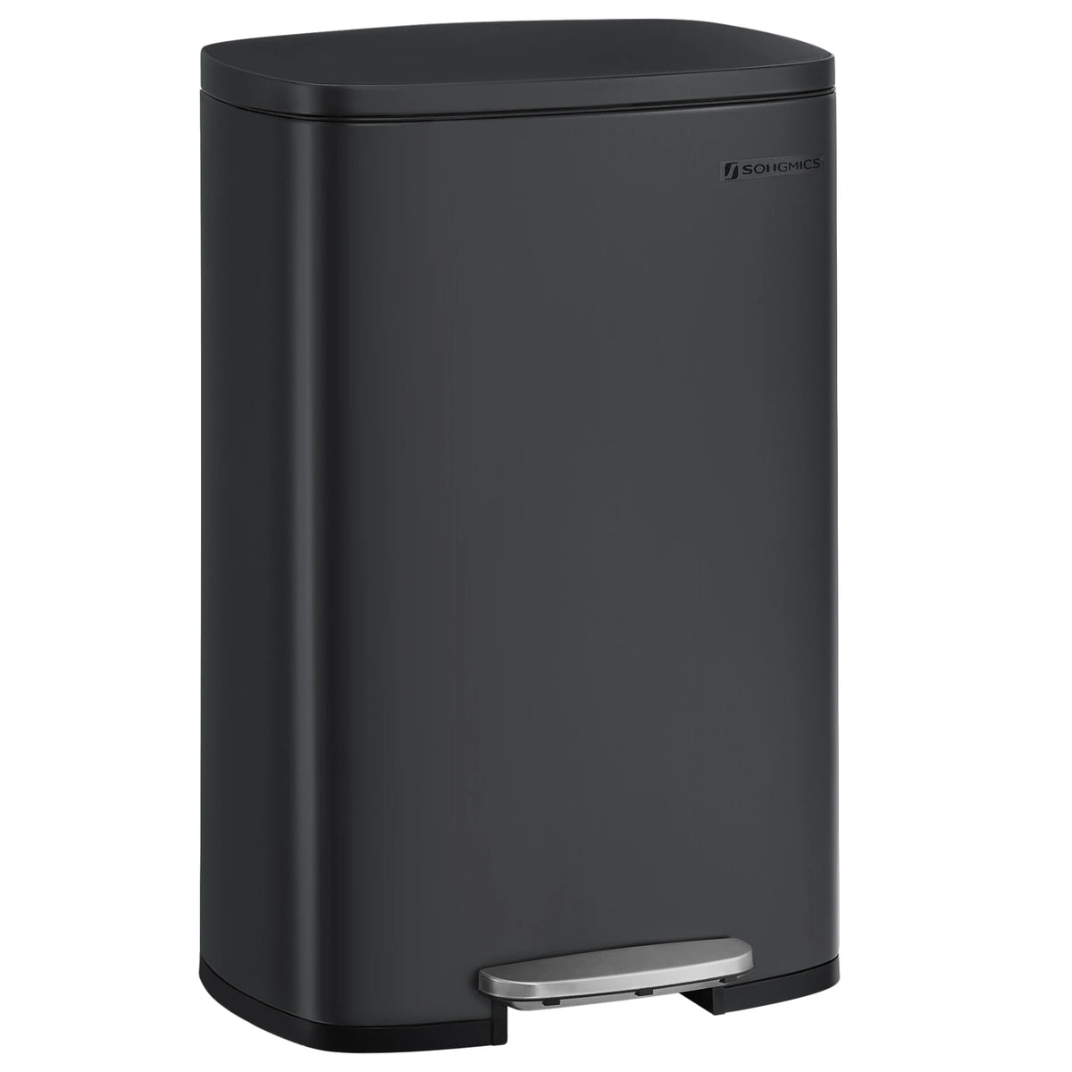 Poubelle à pédale - poubelle noir - 50L