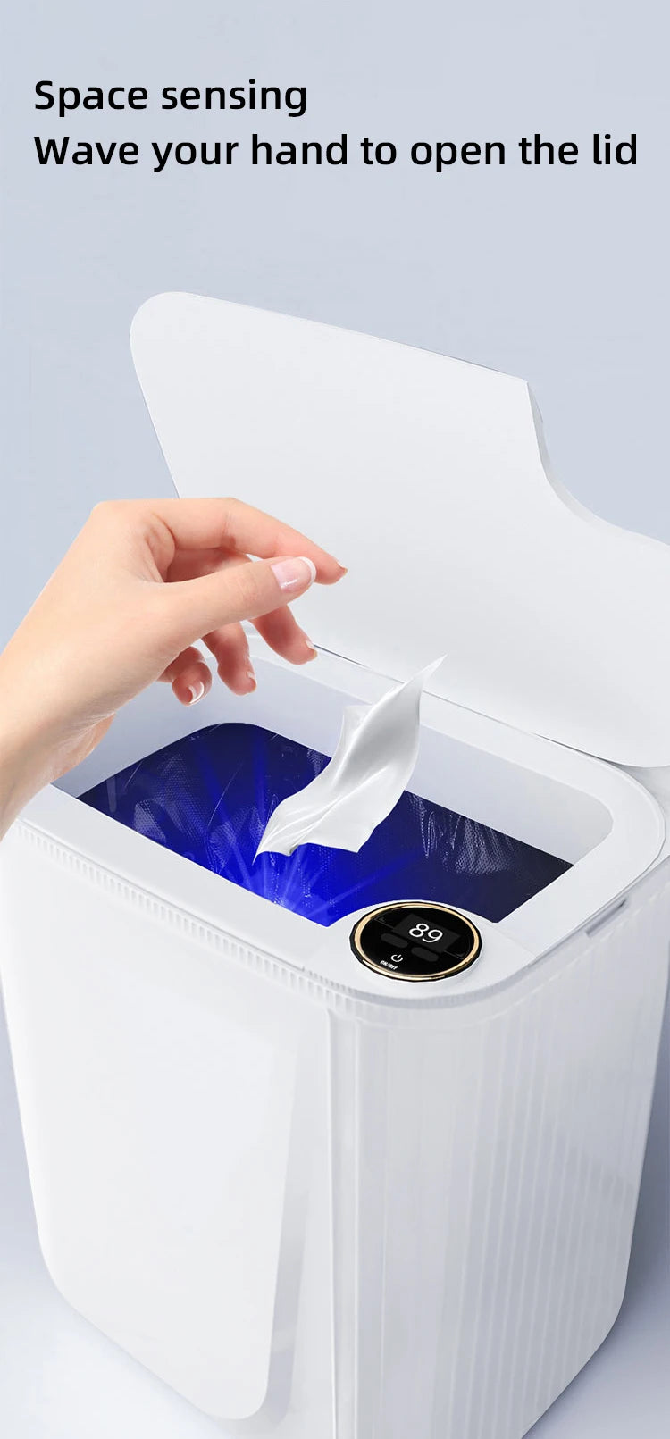 Poubelle automatique - Poubelle cuisine 20L