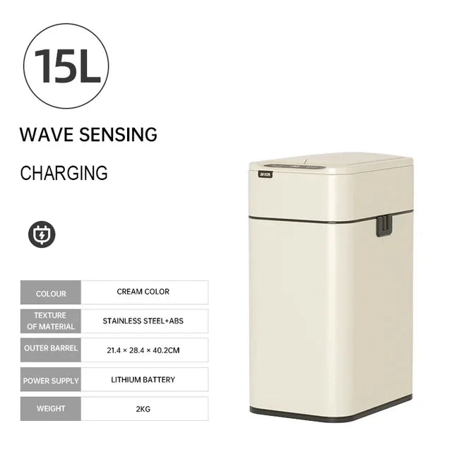 Poubelle automatique - Poubelle cuisine intelligente en acier inoxydable