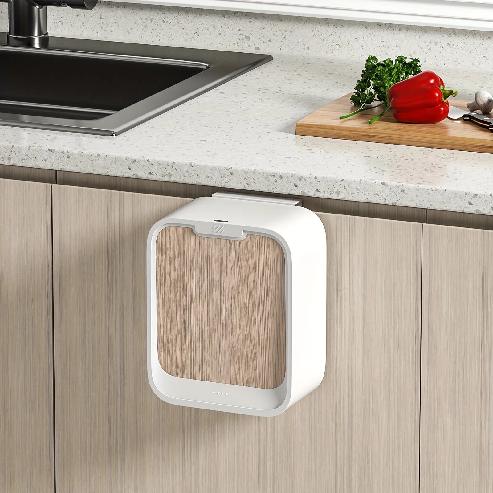 Poubelle automatique- poubelle murale pour cuisine