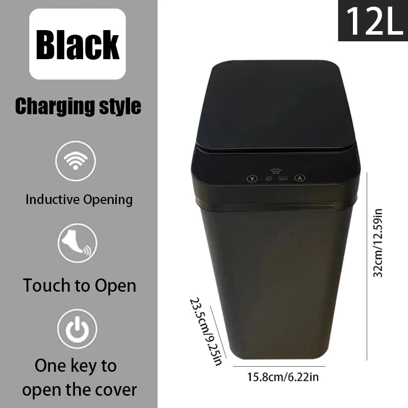 Poubelle cuisine - Poubelle automatique 12L