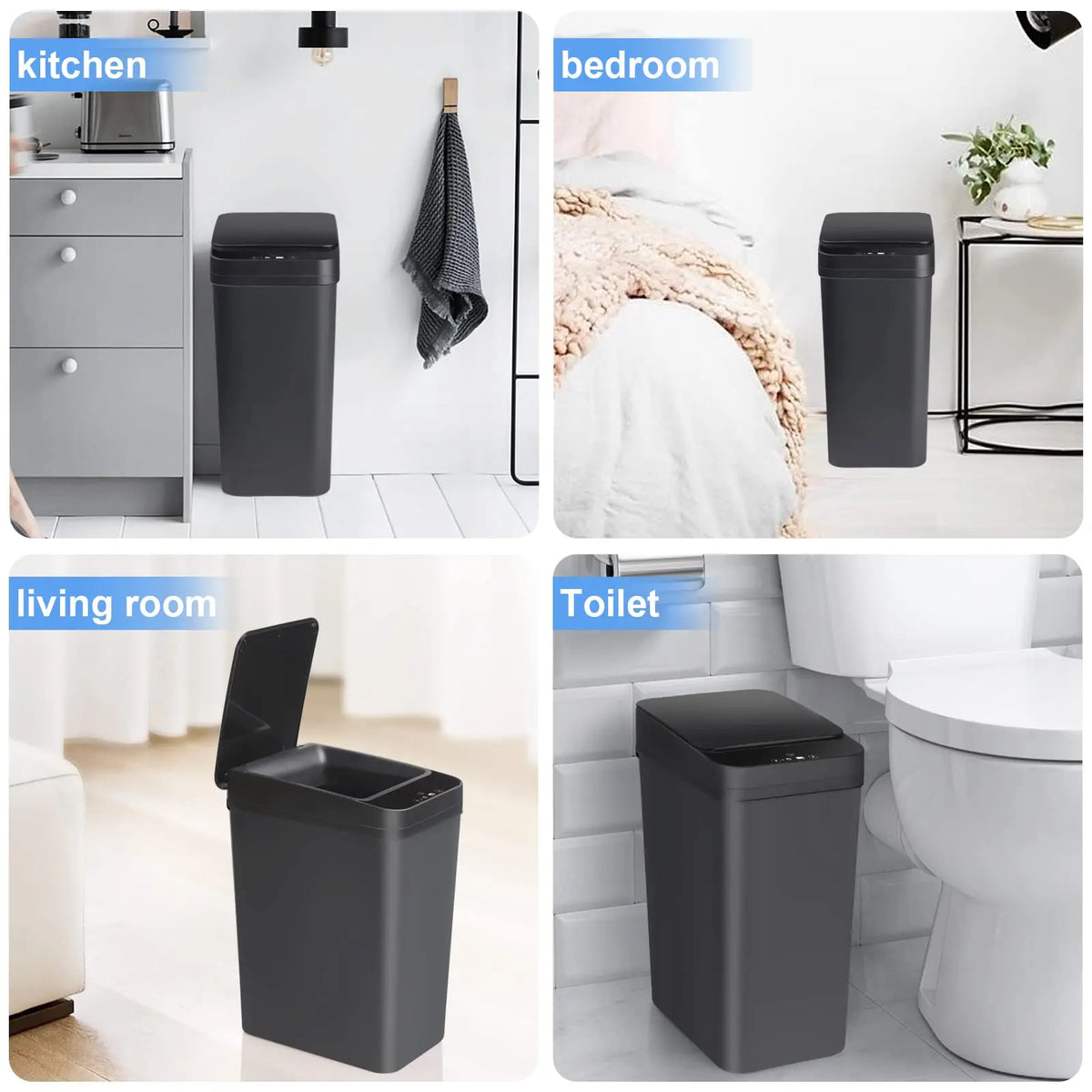 Poubelle cuisine - Poubelle automatique 12L