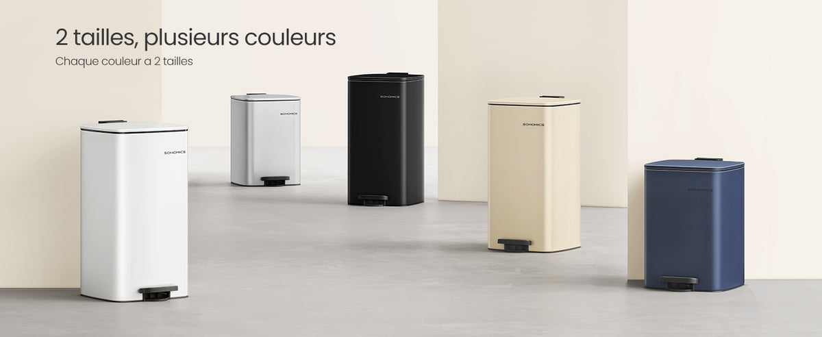 Poubelle cuisine- Poubelle à pédale en Acier 30L
