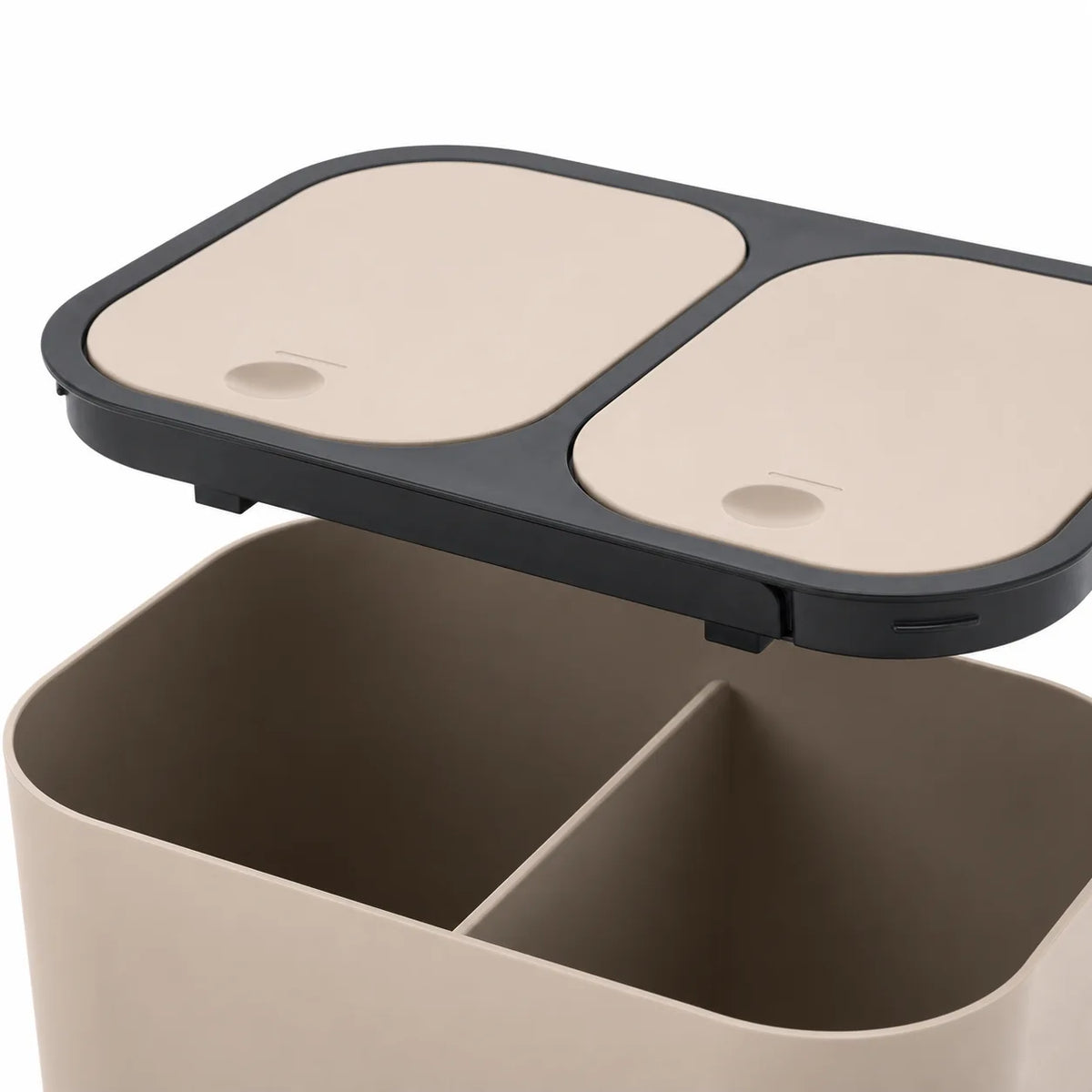 Poubelle de Cuisine Double Compartiment 2x10L – Design Compact et Hygiénique