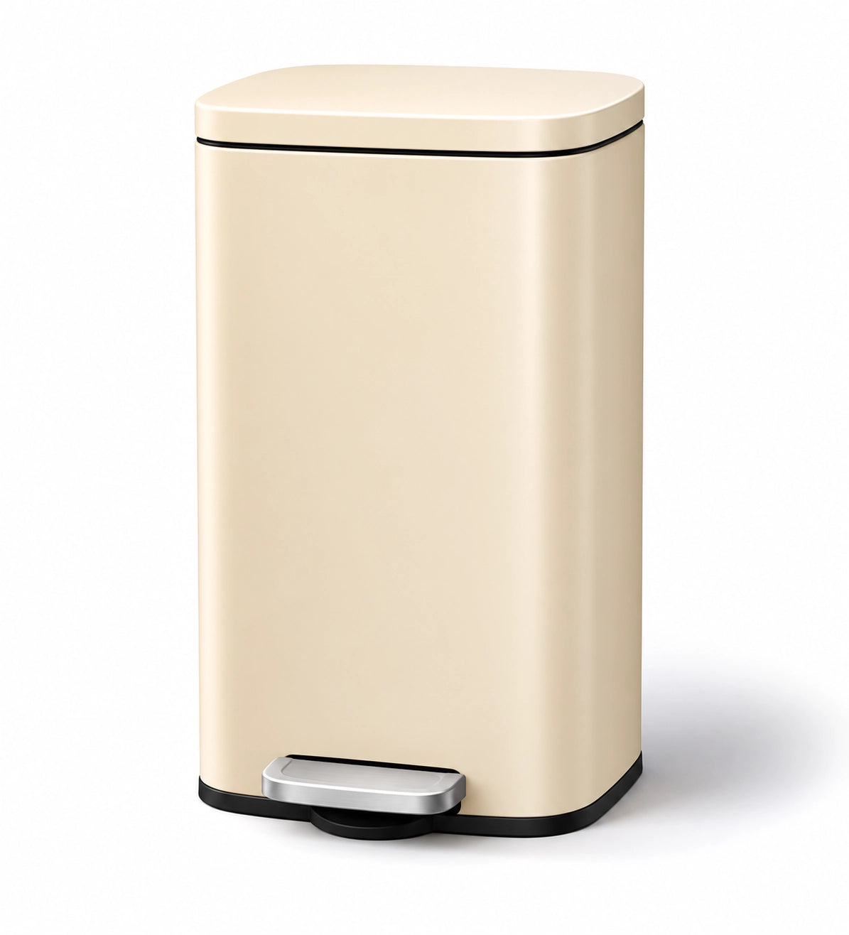 Poubelle à pédale- Poubelle beige - 50L