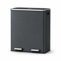 Poubelle double compartiment-60L Poubelle grise Large 2x30L
